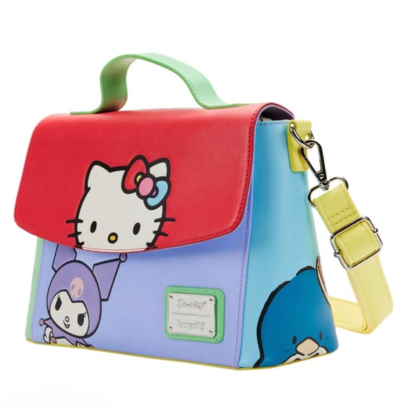 Loungefly Handbags - Loungefly Hello Kitty & Friends color block hand bag crossbody purse Sanrio
